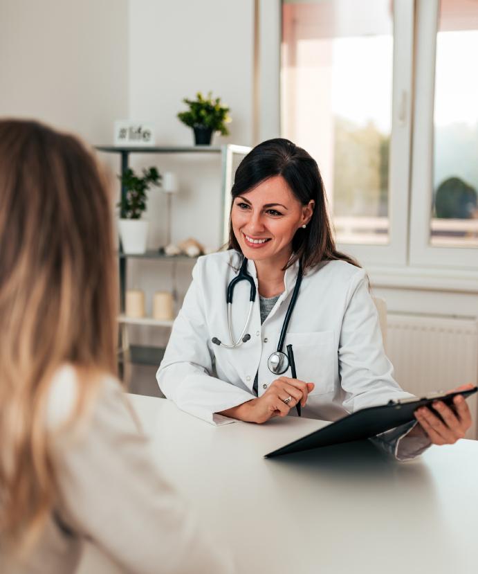 Consultation m&eacute;dicale pour discuter de l'avortement par m&eacute;dicament.